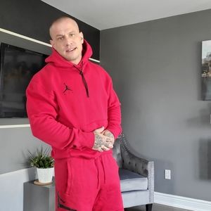 Jordan Red Hoodie/Short Set. Men's M.